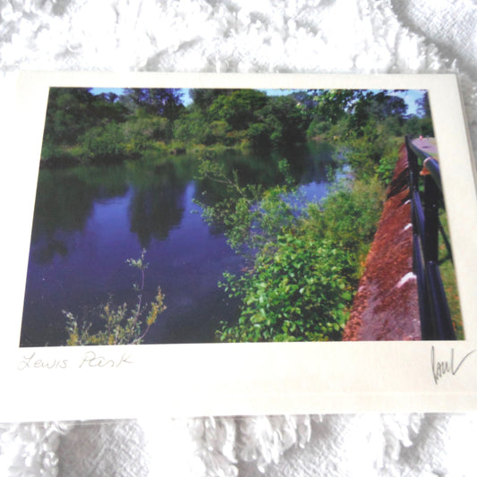 Original Art Greeting Card, River Dreams Collection: "LEWIS PARK"