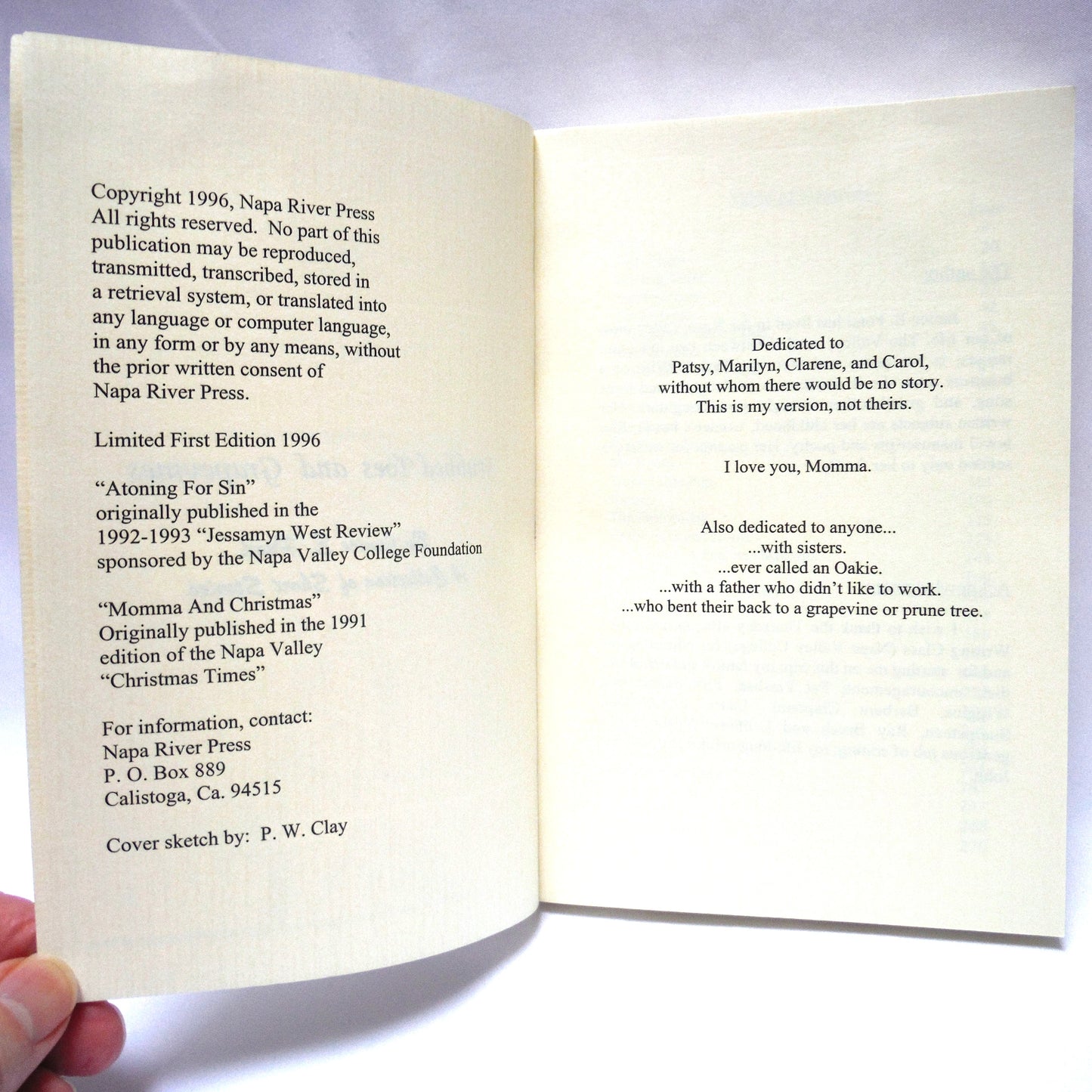 STUBBED TOES AND GRAPEVINES, A Collection of Short Stories, by Janice E. Pond (1996 1st Ed.)