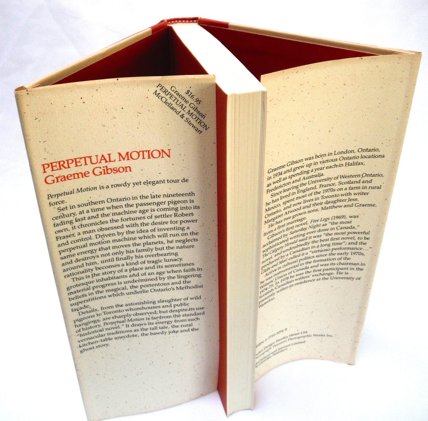 PERPETUAL MOTION, A Novel by Graeme Gibson (1982 1st Ed.)