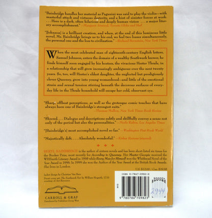 RECORDING TO QUEENEY, A Novel by Beryl Bainbridge (2001 1st Ed.)