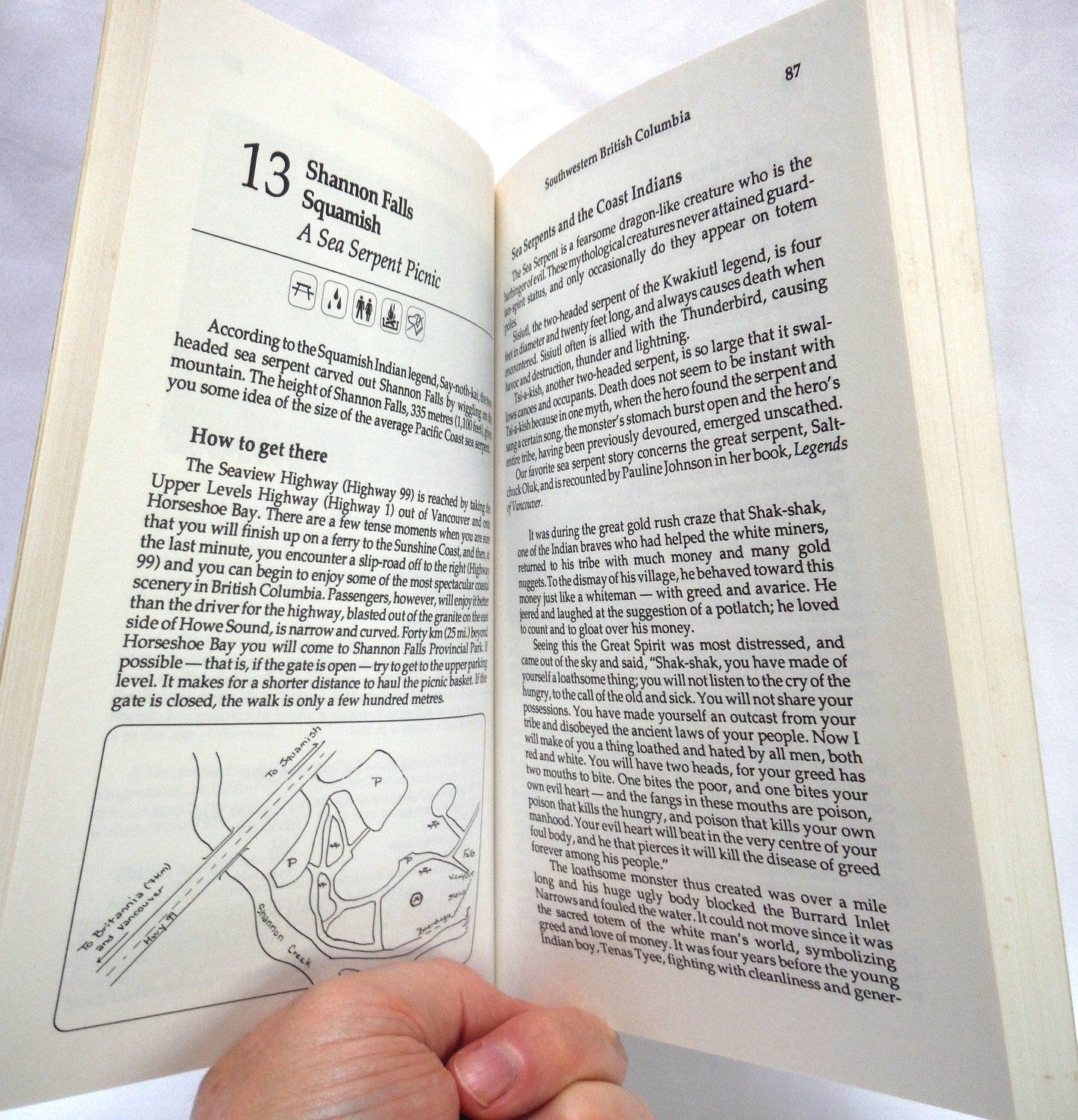 THE LONE PINE PICNIC GUIDE TO BRITISH COLUMBIA, by Nancy Gibson and John Whittaker (1989 1st Ed.)