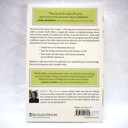 RHYTHMS OF REST, Finding the Spirit of Sabbath in a Busy World, by Shelly Miller (2016 1st Ed.)
