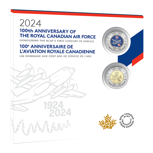 2024 TWO-TOONIE COMMEMORATIVE COLLECTOR SET: 100th Anniversary of The Royal Canadian Air Force