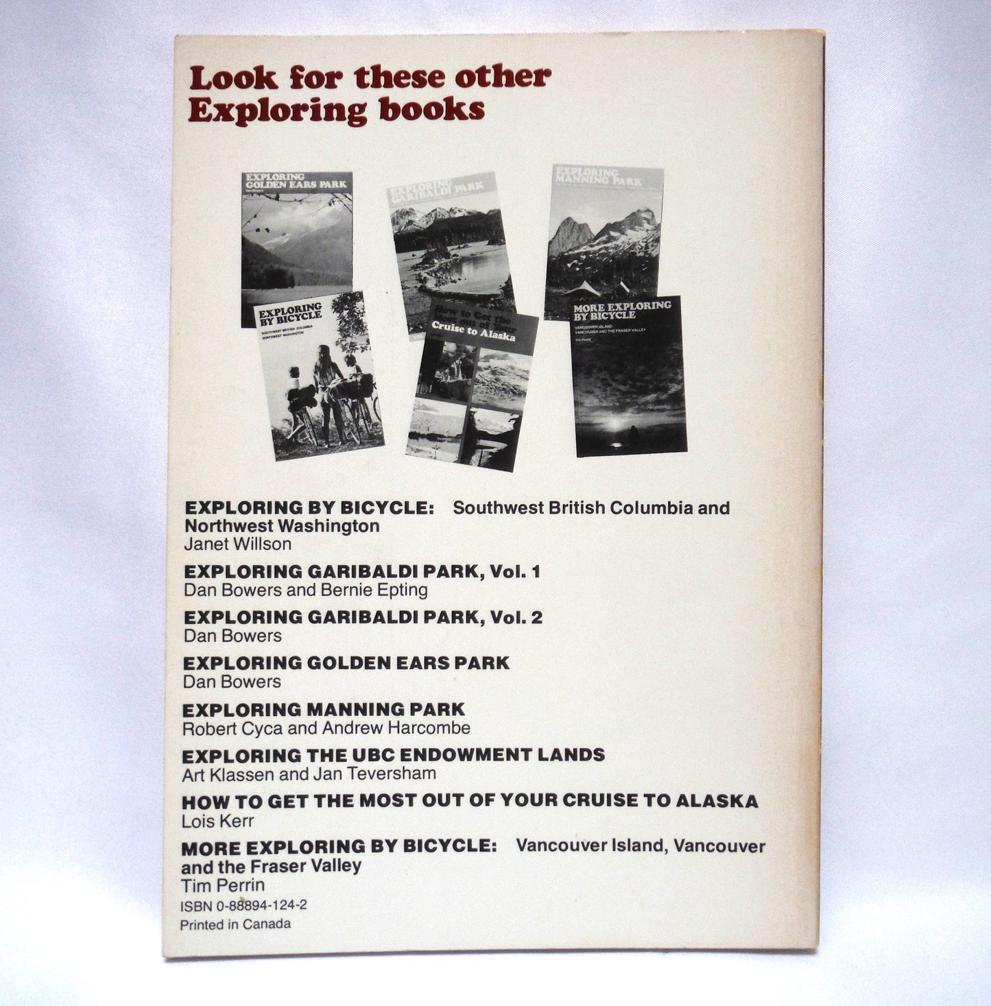 EXPLORING GARIBALDI PARK, VOLUME 2, by Dan Bowers (1977 1st Ed.)