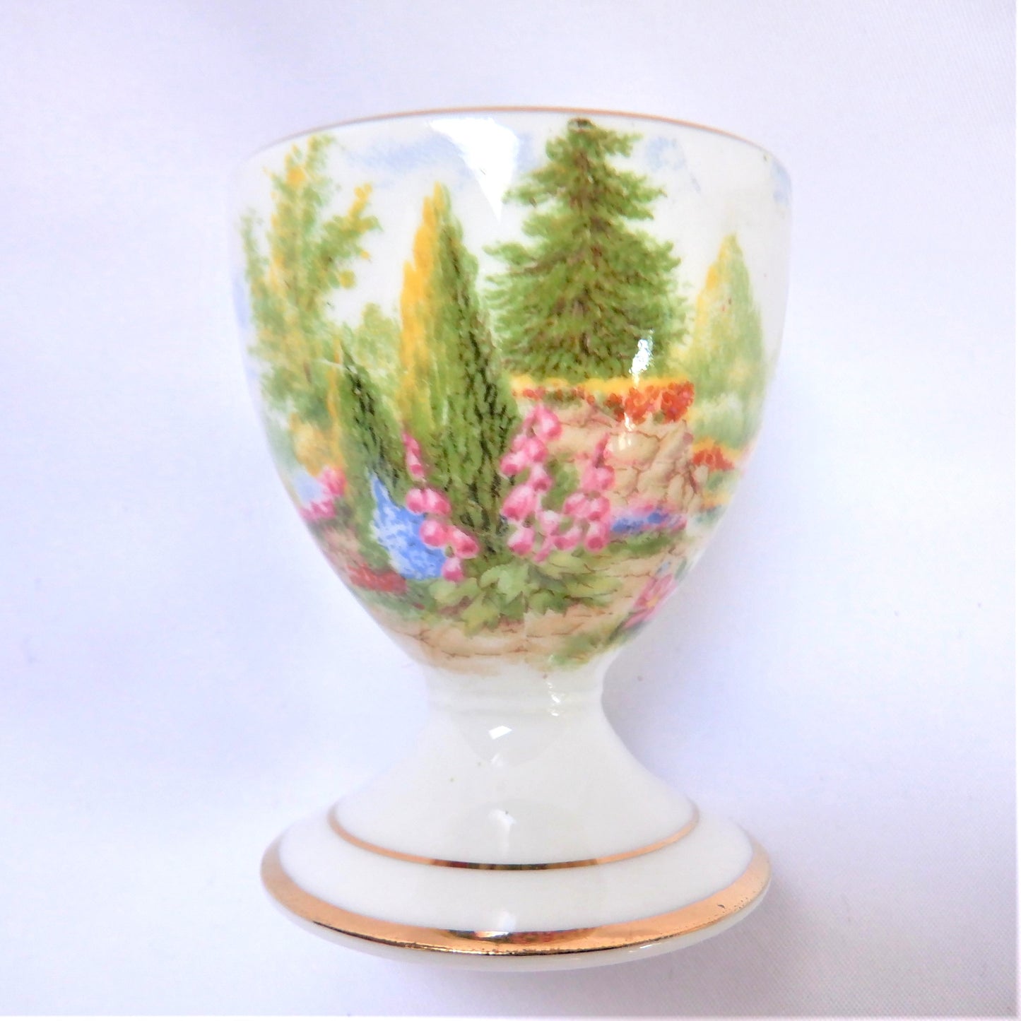 Vintage EGG CUP in Kentish Rockery Pattern by ROYAL ALBERT, Made in England