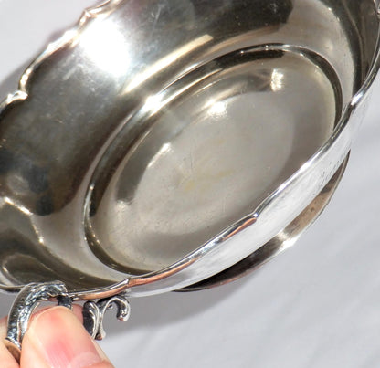 ANTIQUE STERLING SILVER Engraved Schleissner & Sohne BIRTHING CUP: 7th December 1900