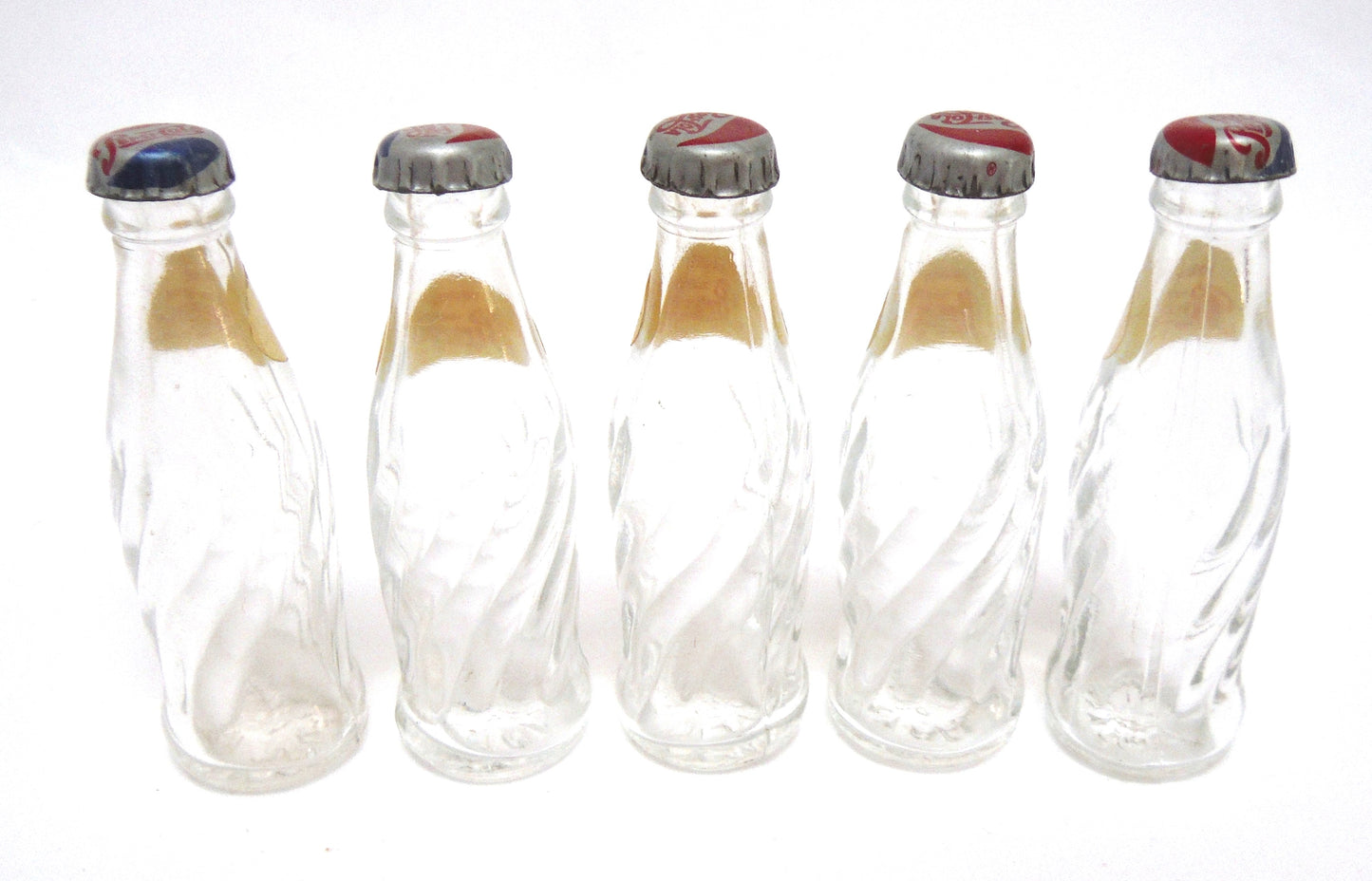 Vintage Miniature Advertising Novelty by THE PEPSI COLA COMPANY: 'USA Pepsi Bottles & Carry Case'