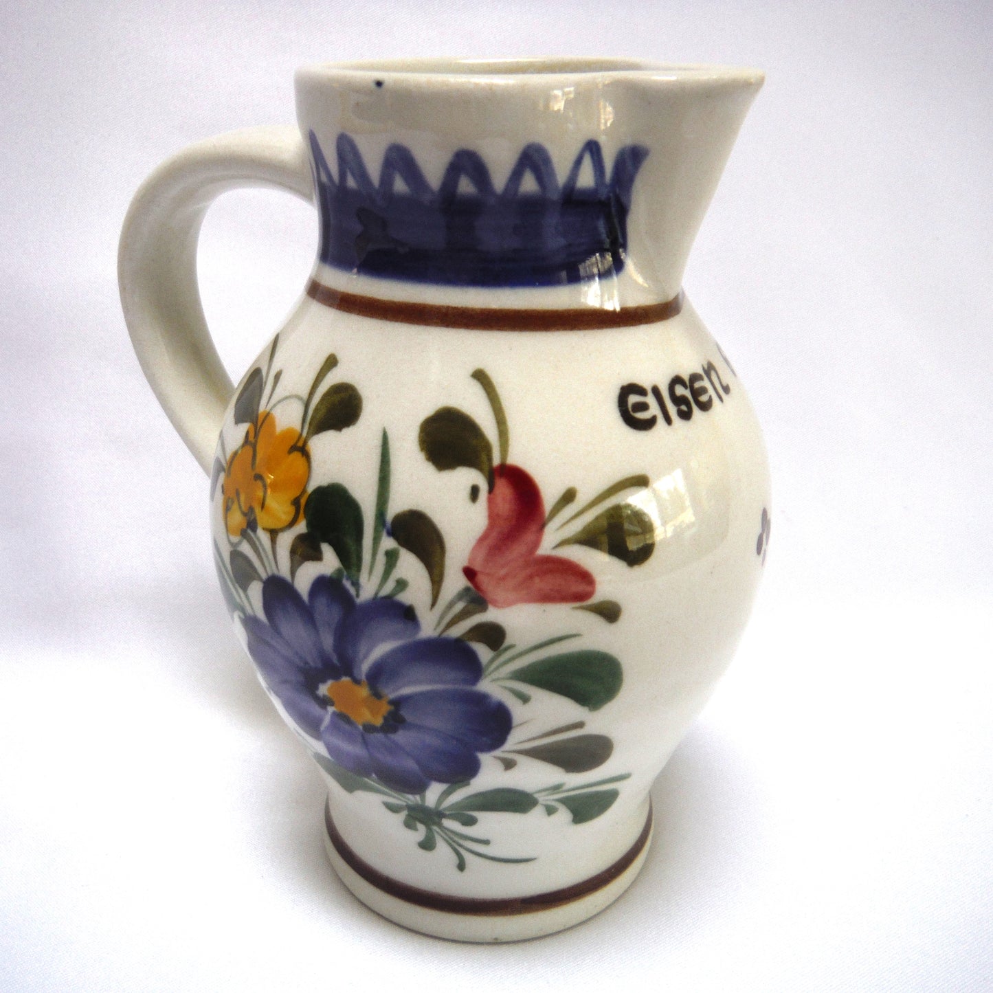 Vintage Miniature Milk Jug, A Rare Hand-Painted Wechsler Ceramic from Shwartz/Austria