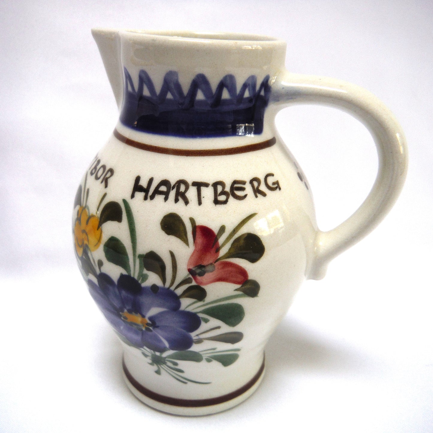 Vintage Miniature Milk Jug, A Rare Hand-Painted Wechsler Ceramic from Shwartz/Austria