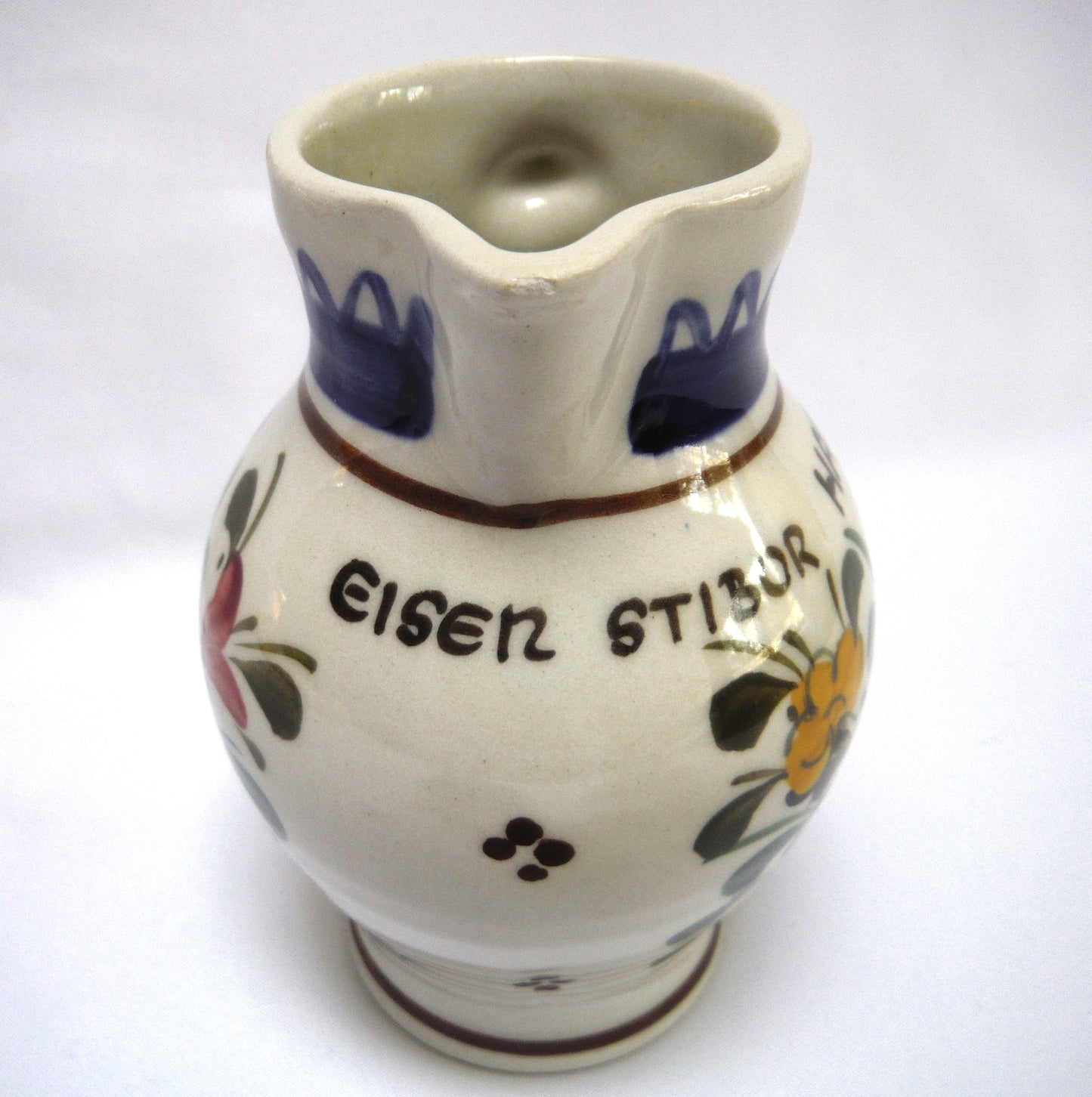 Vintage Miniature Milk Jug, A Rare Hand-Painted Wechsler Ceramic from Shwartz/Austria