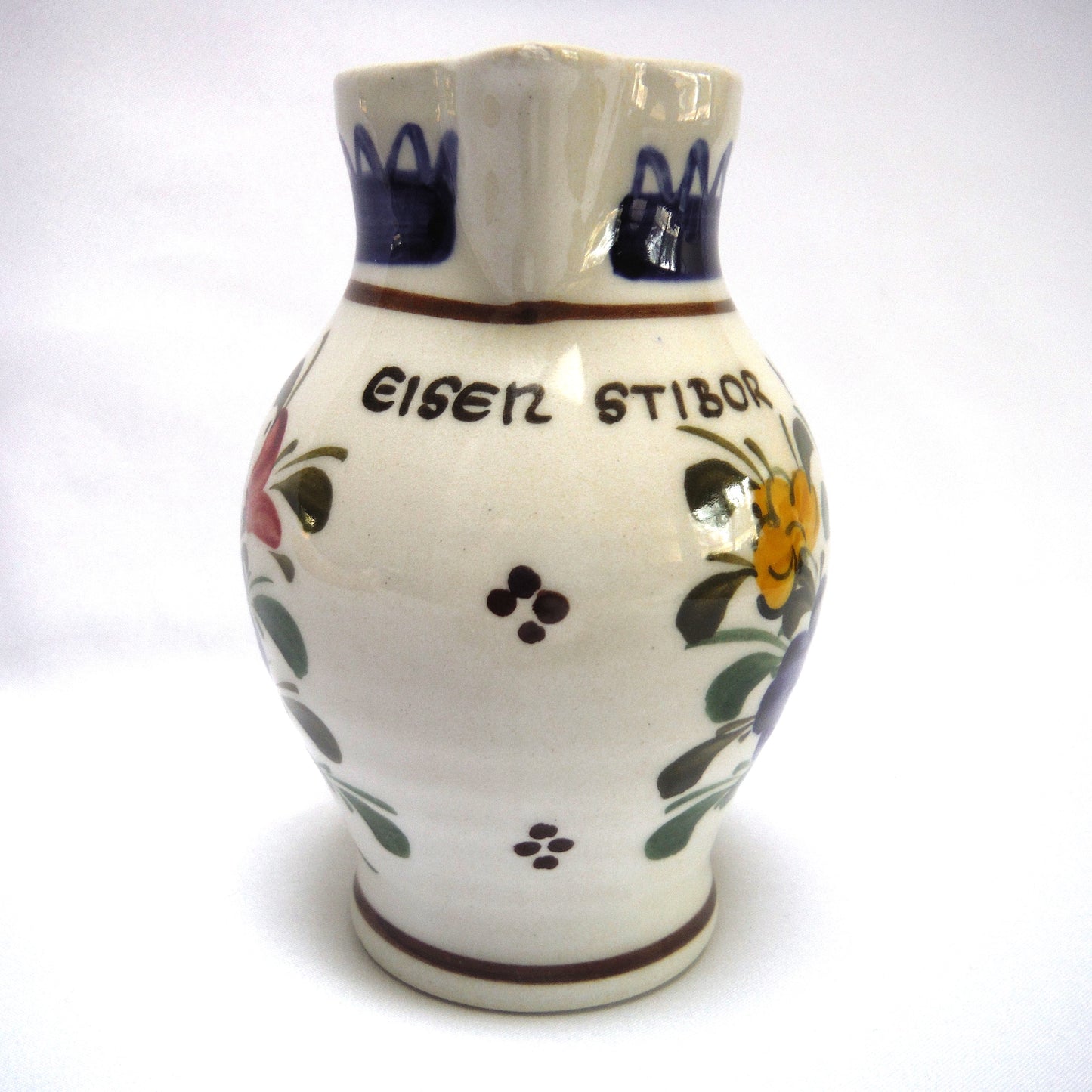 Vintage Miniature Milk Jug, A Rare Hand-Painted Wechsler Ceramic from Shwartz/Austria