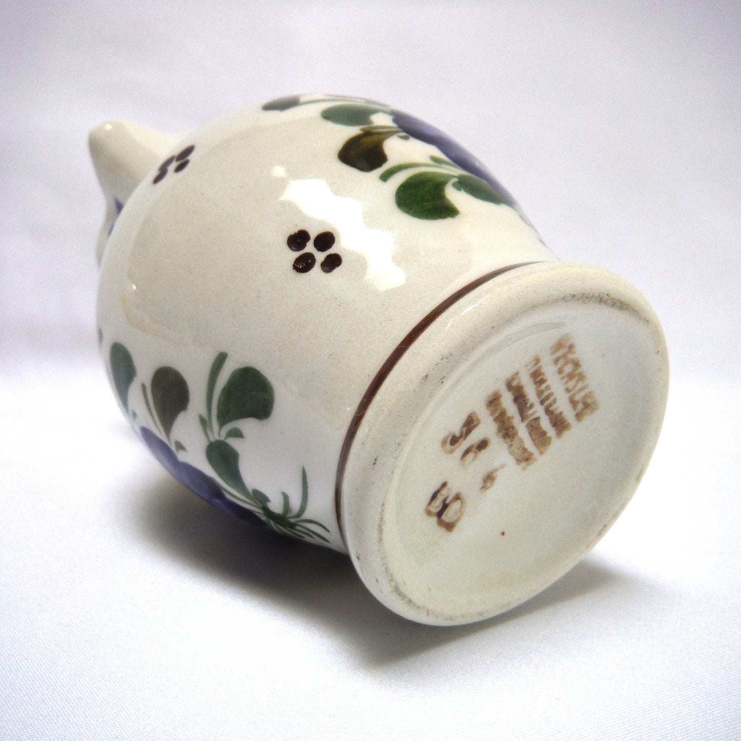 Vintage Miniature Milk Jug, A Rare Hand-Painted Wechsler Ceramic from Shwartz/Austria