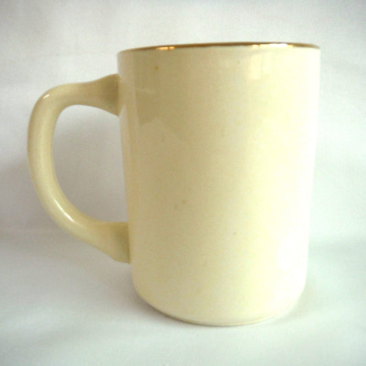 1970's NEWFOUNDLAND PROVINCIAL MUG: Another World Next Door 22K Gold-Rimmed Coffee Cup with Map!