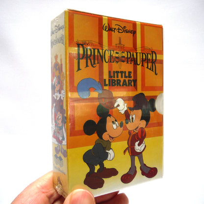 DISNEY LITTLE LIBRARY MICKEY MOUSE MINI 4-BOOK SET: Prince and the Pauper, 1991