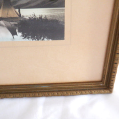 BOW LAKE, MT RUNDLE, LAKE LOUISE...A RARE TRIO of Matching Hand-Tinted Alberta CANADA Photographs by Byron Harmon!