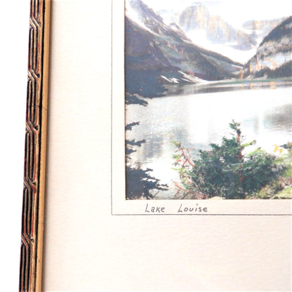 A Vintage Mid-Century Hand-Tinted Photograph by Pittaway & Jarvis Photography: 'LAKE LOUISE, ALBERTA, CANADA'