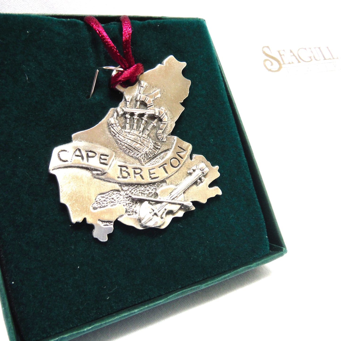 CAPE BRETON PEWTER ORNAMENT, Made in Pugwash, Nova Scotia by SEAGULL PEWTER