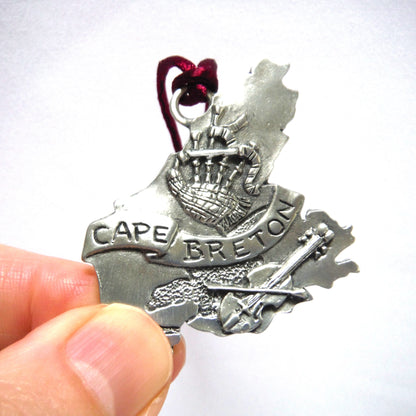 CAPE BRETON PEWTER ORNAMENT, Made in Pugwash, Nova Scotia by SEAGULL PEWTER