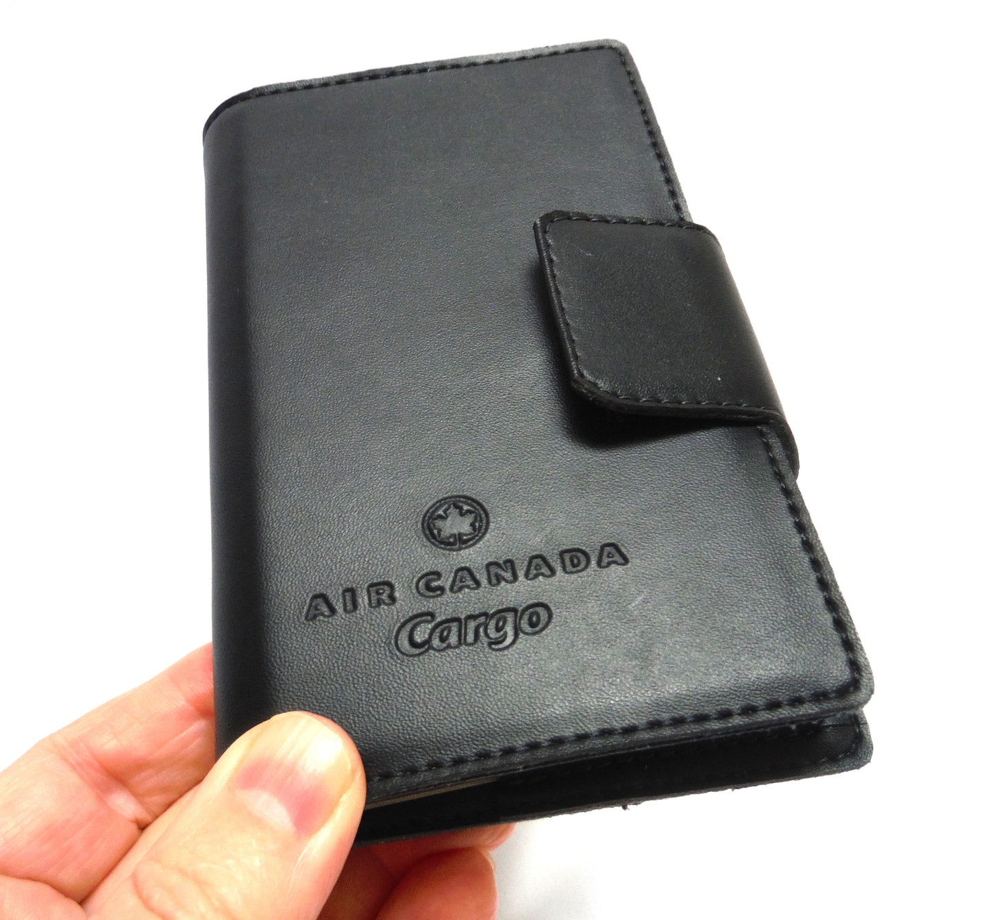 AIR CANADA CARGO PLAYING CARDS, Black Leather with TWO DECKS!