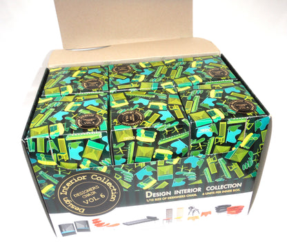 Spectacular REINA 1/12 Scale Design Interior Dollhouse Collection Miniature 6-Chair Set: 'VOLUME 6 DESIGNER CHAIRS', BRAND NEW OLD STOCK.