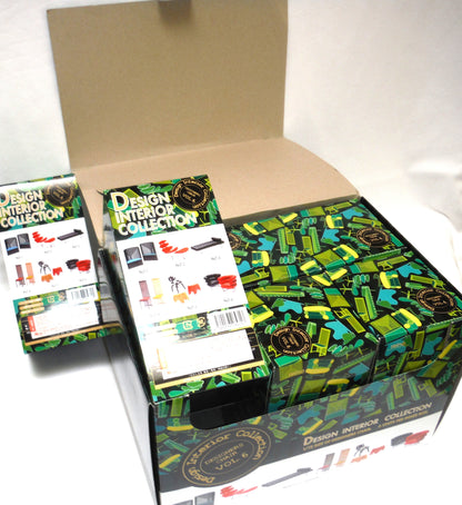 Spectacular REINA 1/12 Scale Design Interior Dollhouse Collection Miniature 6-Chair Set: 'VOLUME 6 DESIGNER CHAIRS', BRAND NEW OLD STOCK.