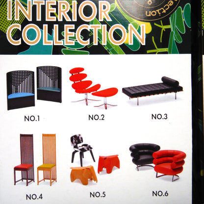 Spectacular REINA 1/12 Scale Design Interior Dollhouse Collection Miniature 6-Chair Set: 'VOLUME 6 DESIGNER CHAIRS', BRAND NEW OLD STOCK.