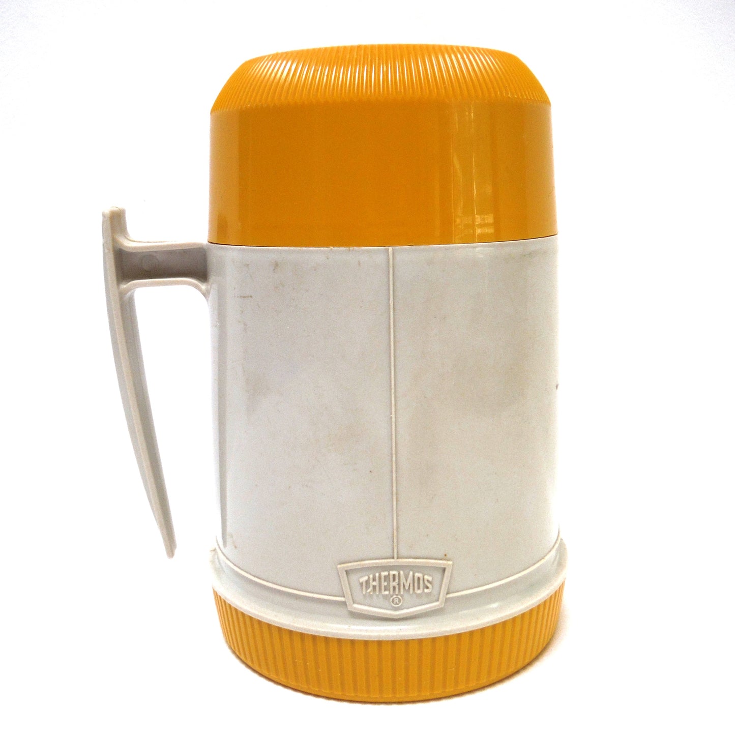 Vintage 1970-era Authentic Canadian Thermos Products Insulated Vacuum Sealed Model #6002 Mustard Yellow Thermos!
