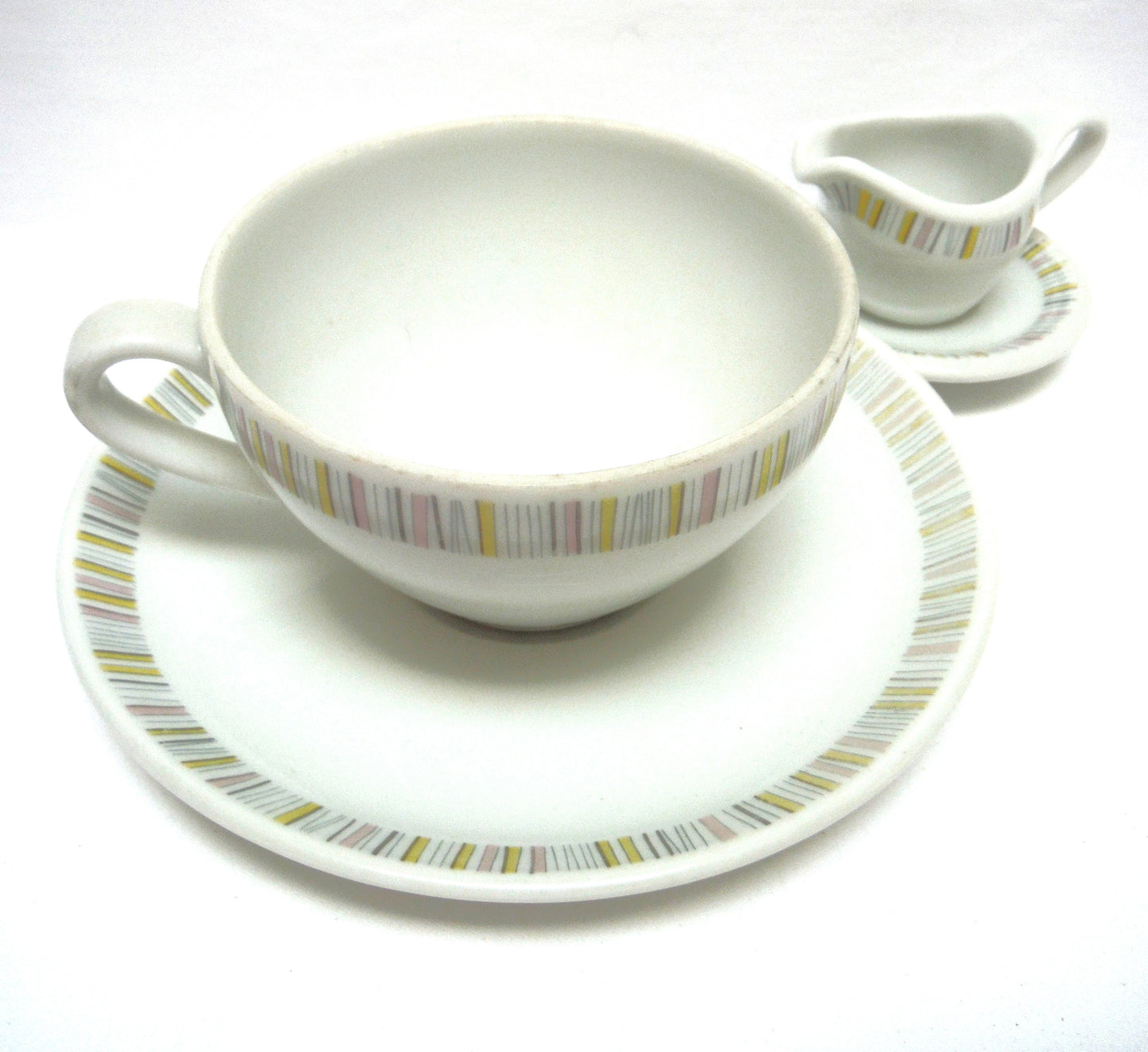 SHONWALD TEA CUP WITH SAUCER, AND A LOVELY MINI CREAMER SET