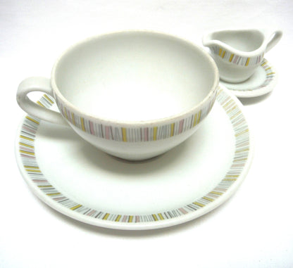 SHONWALD TEA CUP WITH SAUCER, AND A LOVELY MINI CREAMER SET
