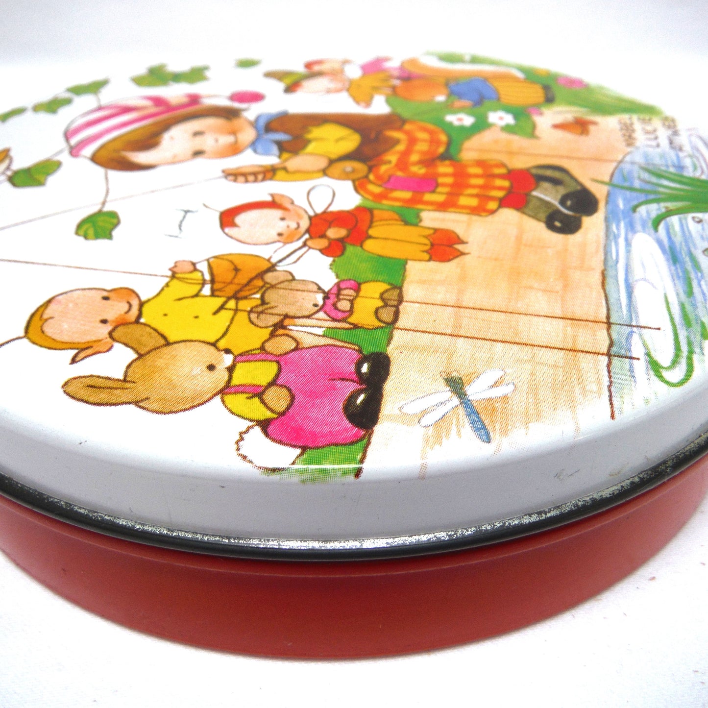 Vintage 1950's Huntley & Palmers Biscuit Tin: Featuring The Art of Mabel Lucie Attwell