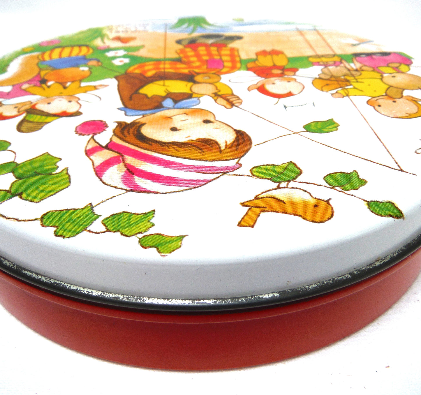 Vintage 1950's Huntley & Palmers Biscuit Tin: Featuring The Art of Mabel Lucie Attwell