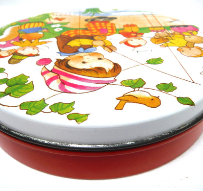 Vintage 1950's Huntley & Palmers Biscuit Tin: Featuring The Art of Mabel Lucie Attwell