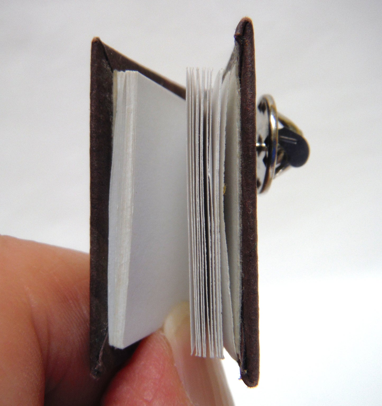 Vintage Miniature Lapel Pin: REAL BLANK-PAGE BOOK "To Write Your Own Story!"