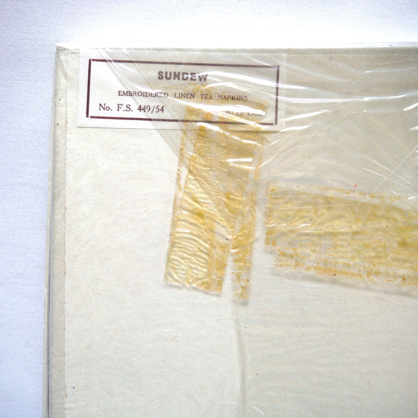 Set of Six 1950's Irish Linen Embroidered Napkins: LONDON SCENES, by The Sundew Company of Ireland.