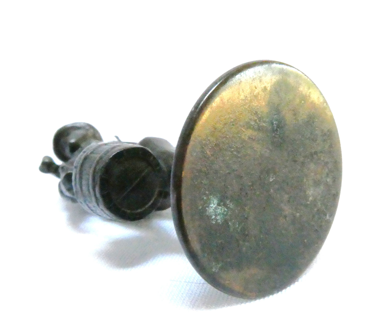 Vintage Bronze Metal Miniature Figurine: THE HAMBURG WATER CARRIER, known as 'Hans Hummel'