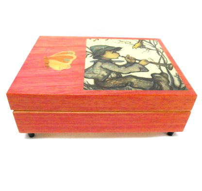 VINTAGE BALLERINA ORIGINAL DEICHERT MUSIC BOX - WESTERN GERMANY SUPERSTAR SWITZERLAND 18 Key Music Movement and Hummel Art