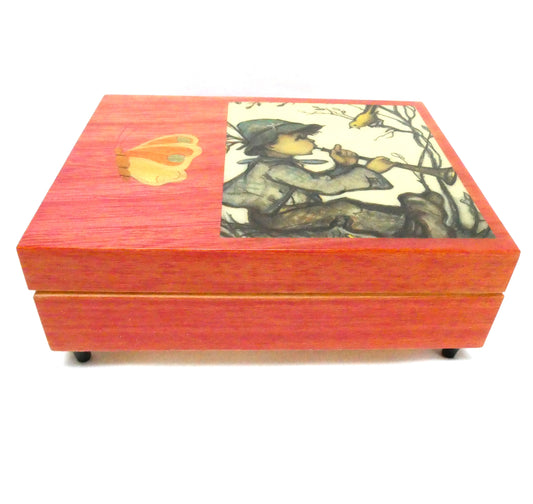 VINTAGE BALLERINA ORIGINAL DEICHERT MUSIC BOX - WESTERN GERMANY SUPERSTAR SWITZERLAND 18 Key Music Movement and Hummel Art