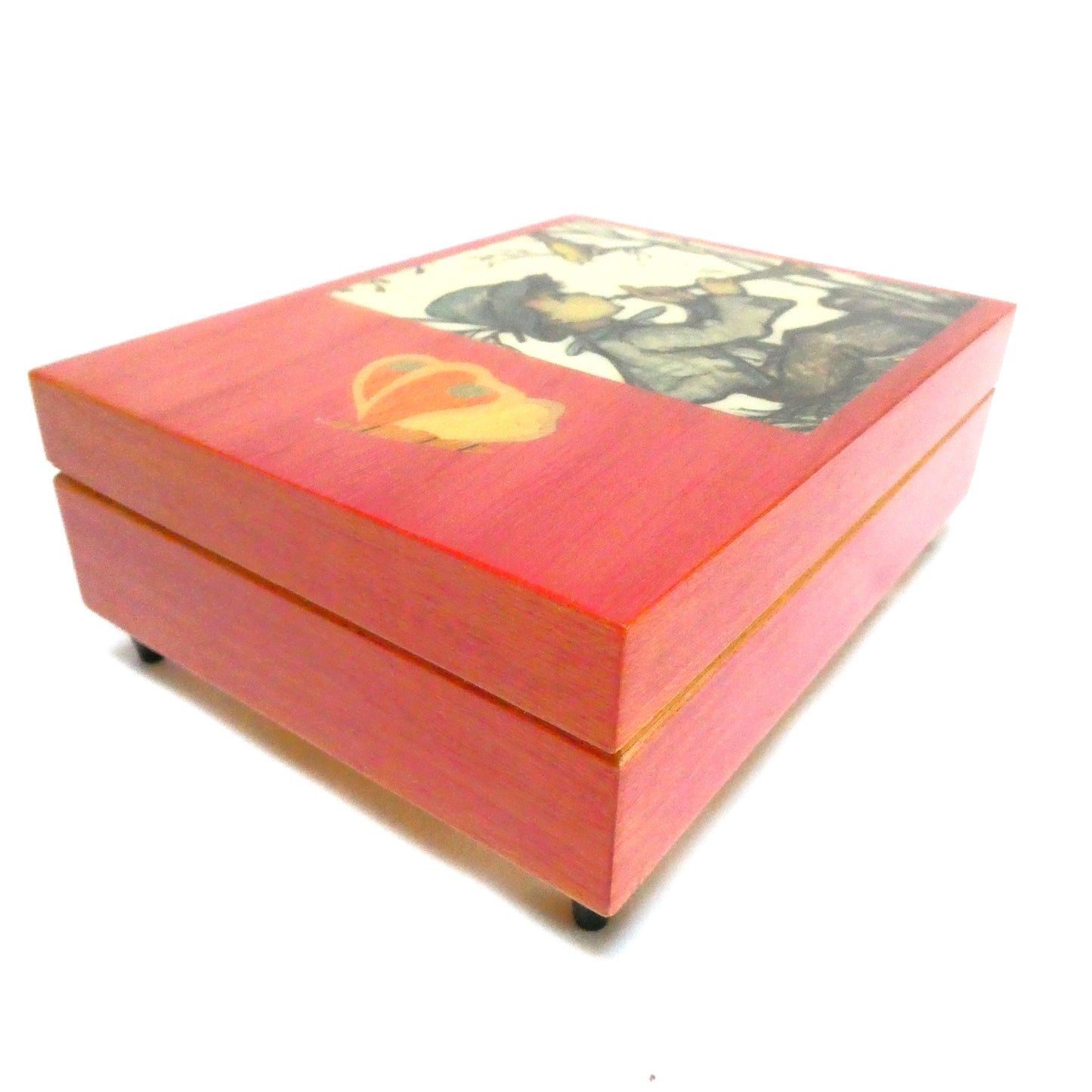 VINTAGE BALLERINA ORIGINAL DEICHERT MUSIC BOX - WESTERN GERMANY SUPERSTAR SWITZERLAND 18 Key Music Movement and Hummel Art