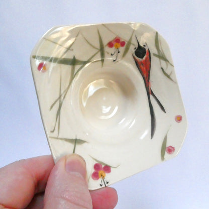 Contemporary Pottery Trinket Dish, hand made and hand signed by the PEI Potter Hedwig Koleszar!