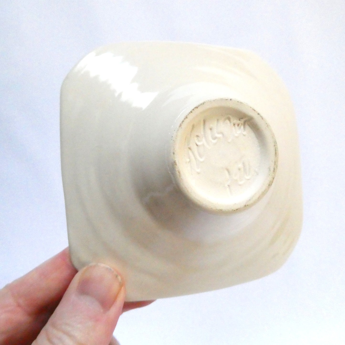 Contemporary Pottery Trinket Dish, hand made and hand signed by the PEI Potter Hedwig Koleszar!