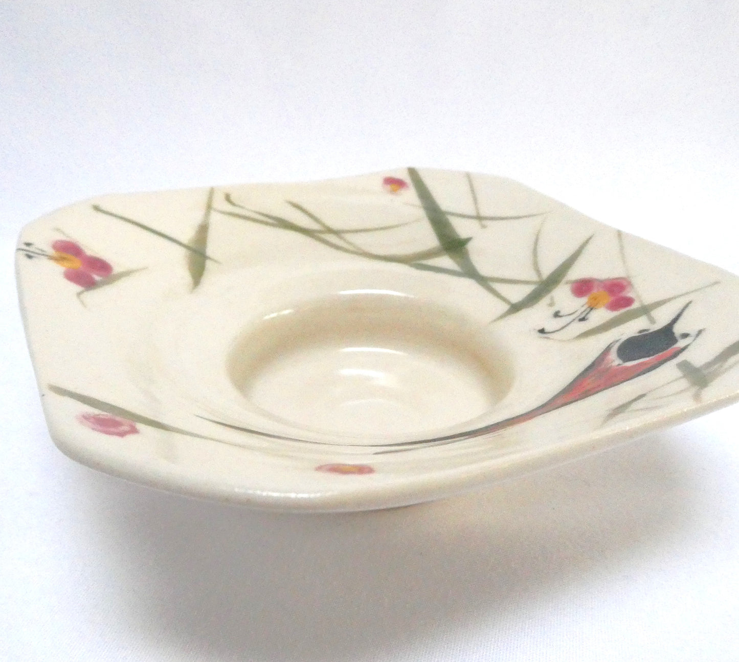 Contemporary Pottery Trinket Dish, hand made and hand signed by the PEI Potter Hedwig Koleszar!