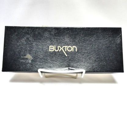 Vintage Buxton Black Leather Wallet BRAND NEW OLD STOCK: Imprinted TAHSIS COMPANY LTD.