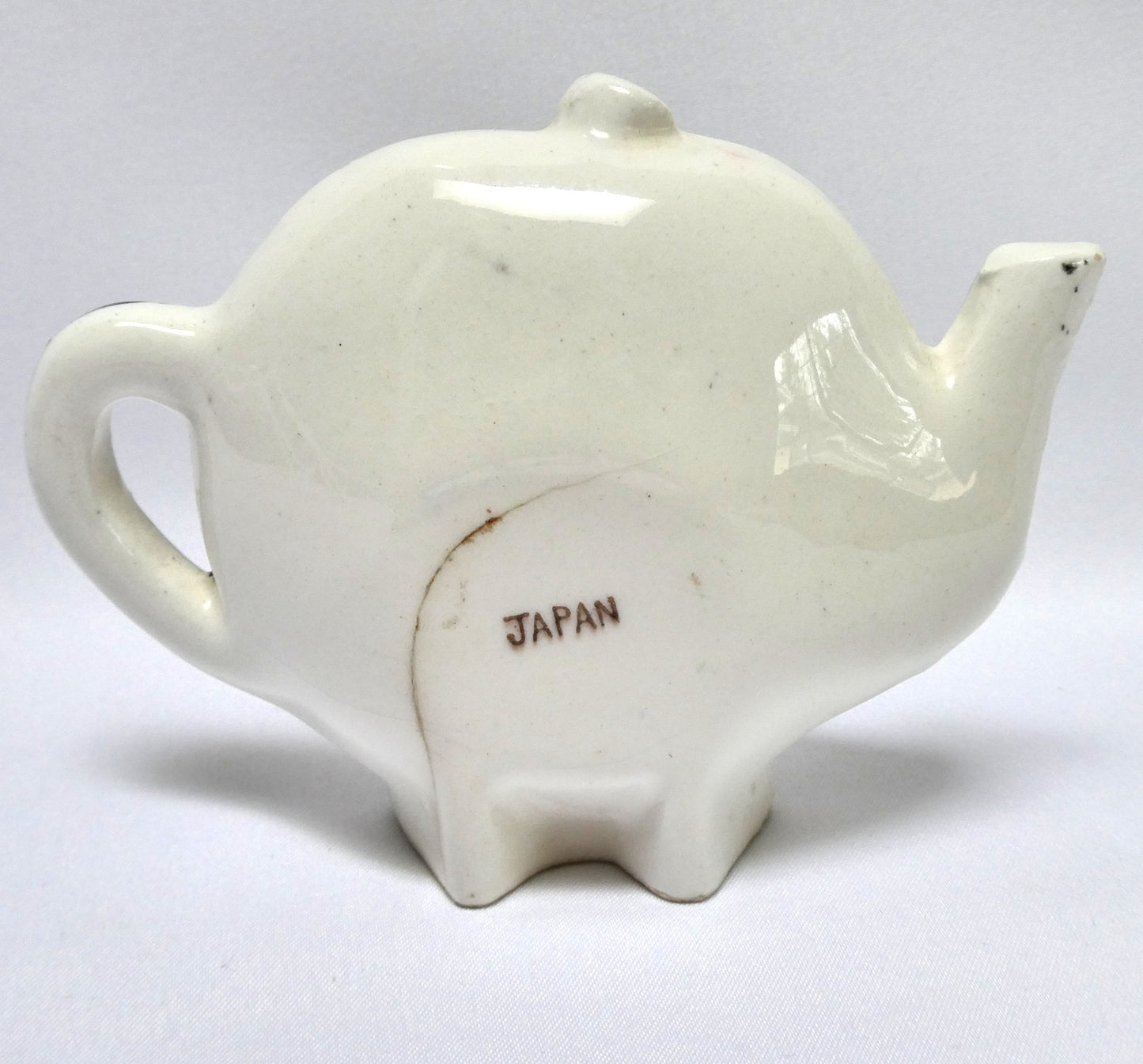 1950's Kitchen Countertop Pottery Tea Bag Holder from Japan: "I WILL HOLD THE TEABAG"