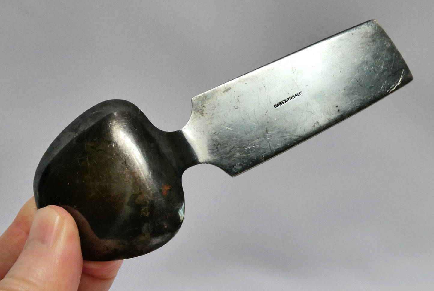 Vintage 1960's Swedish Silverplated Nordic-Imagery Spoon, Designed by C.G. Hallberg