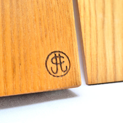 VINTAGE SOLID WOOD SLIDING-LID PENCIL TRAY: Handpainted and Signed by the Artist