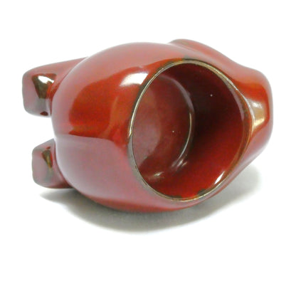 PartyLite Brown Ceramic Kneeling Elephant Tea Light Candle Holder