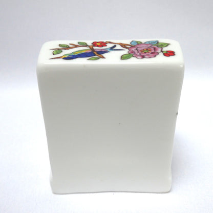 Vintage AYNSLEY MINIATURE English Floral Garden Bone China Gold-Trimmed Dressing Bureau