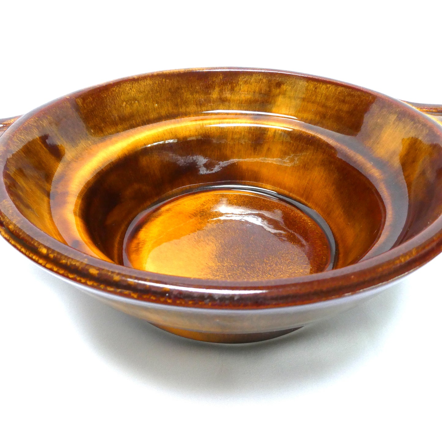 Vintage Mid-Century Modern Double-Handled Bowl Numbered 850, by The California USA Pottery Company