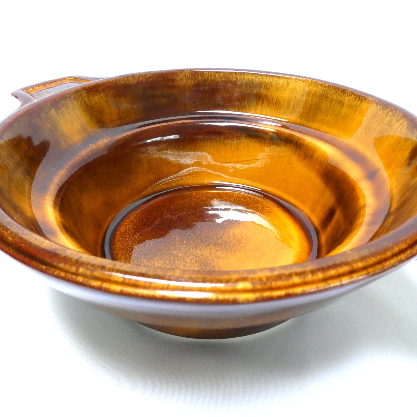 Vintage Mid-Century Modern Double-Handled Bowl Numbered 850, by The California USA Pottery Company