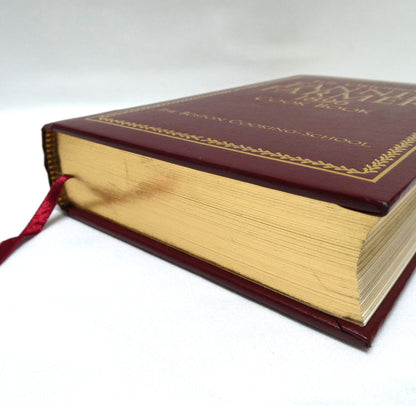 2002 Commemorative Edition of The ORIGINAL 1896 FANNIE FARMER COOKBOOK, in Leather with Gold-Gilting By The Boston Cooking School